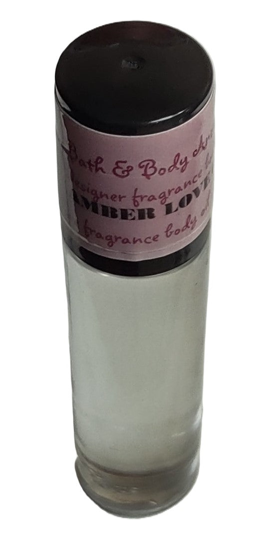 Amber Love fragrance body oil for women
