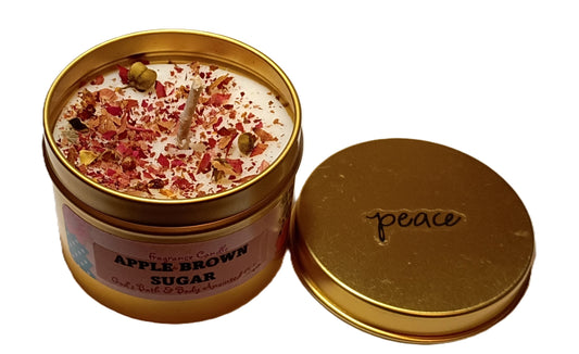 Apple Brown Sugar - 4oz metallic tin can with lid