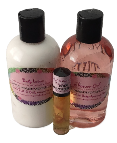 Coco Mademoiselle Moisturizing 3 Piece Bath Set for women - our impression.