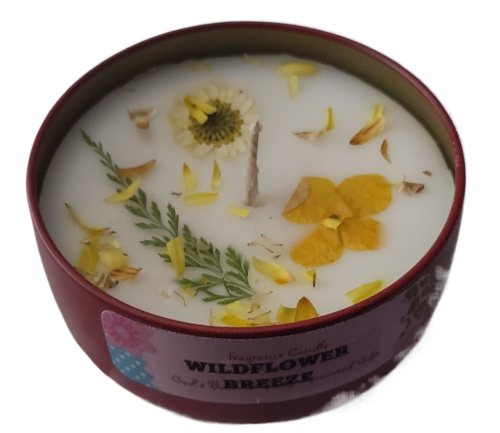 Wildflower Breeze - 8oz metallic tin can with lid