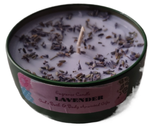 Lavender - 8oz metallic tin can with lid