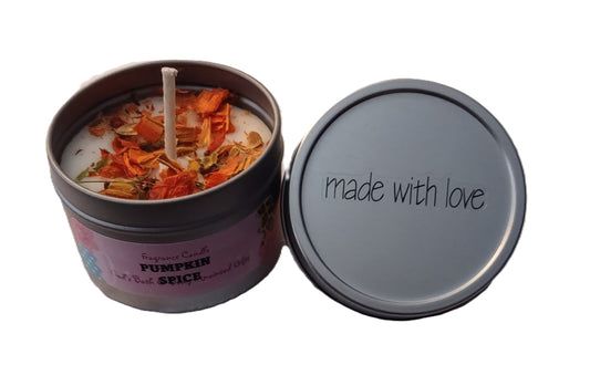 Pumpkin Spice - 4oz metallic tin can with lid