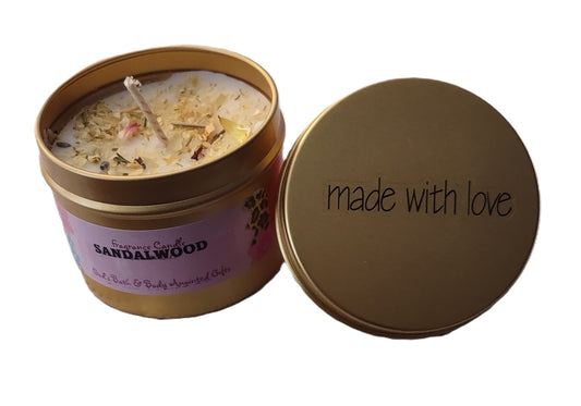 Sandalwood - 4oz metallic tin can with lid