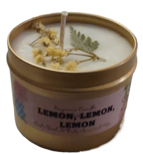 Lemon, Lemon, Lemon - 4oz metallic tin can with lid