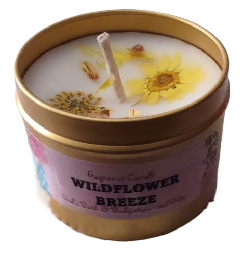 Wildflower Breeze - 4oz metallic tin can with lid