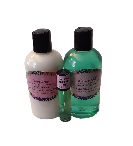 Very Sexy Moisturizing 3 Piece Bath Set for men - our impression.