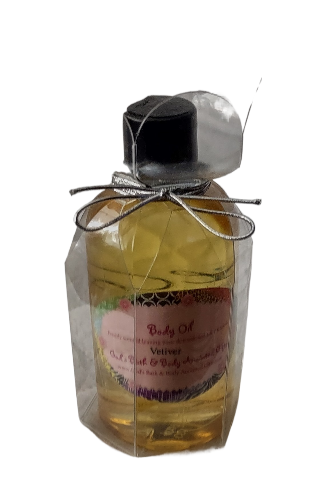 Vetiver Moisturizing Massage/Body Oil for men 8oz