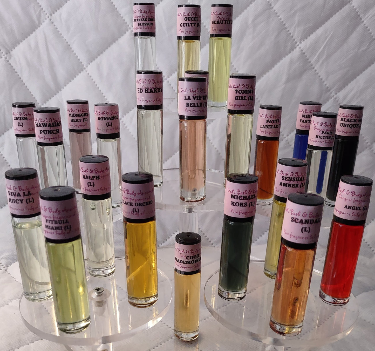 Pure roll-on fragrance body oils