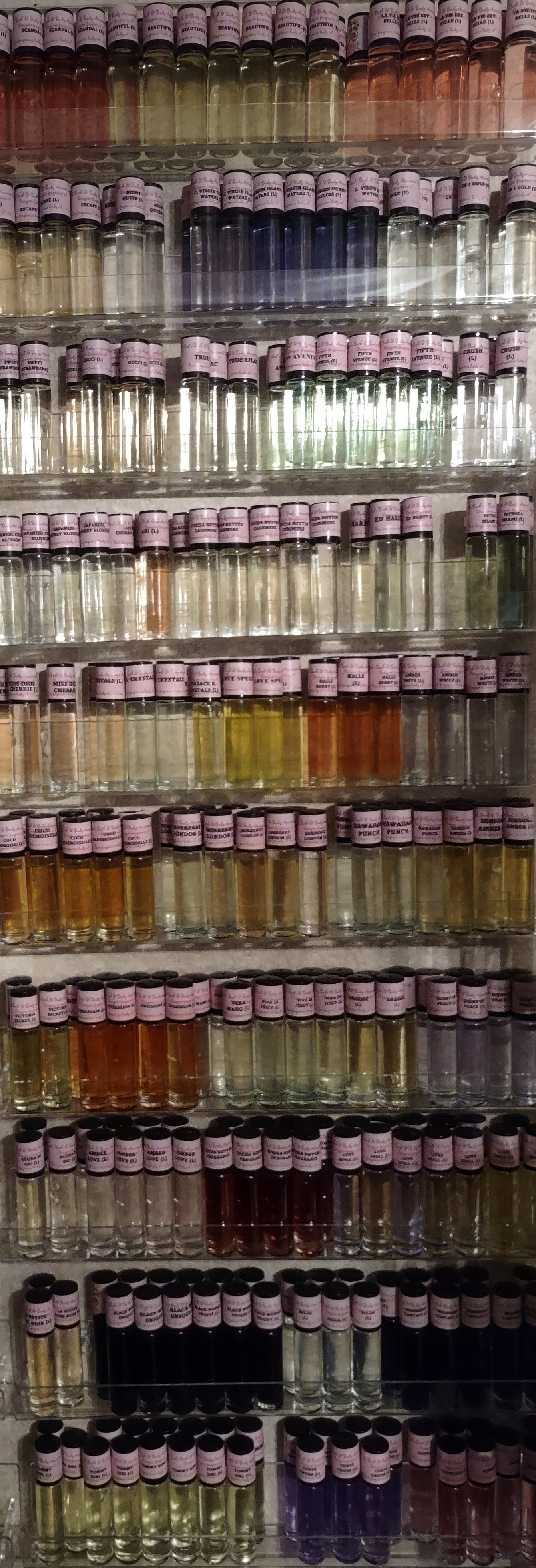 Pure roll-on fragrance body oils