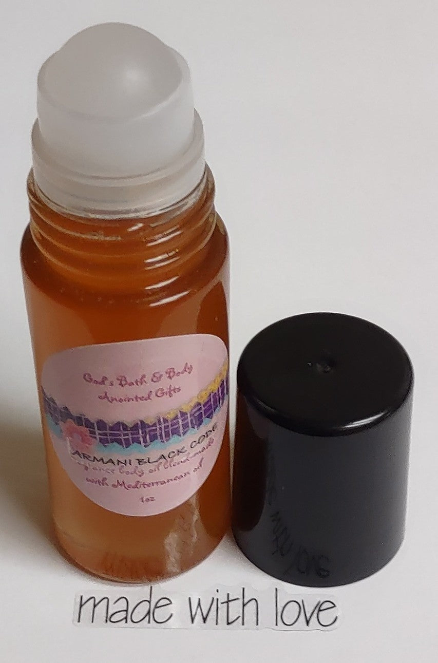 Moisturizing fragrance roll-on body oil blend - 1oz bottle