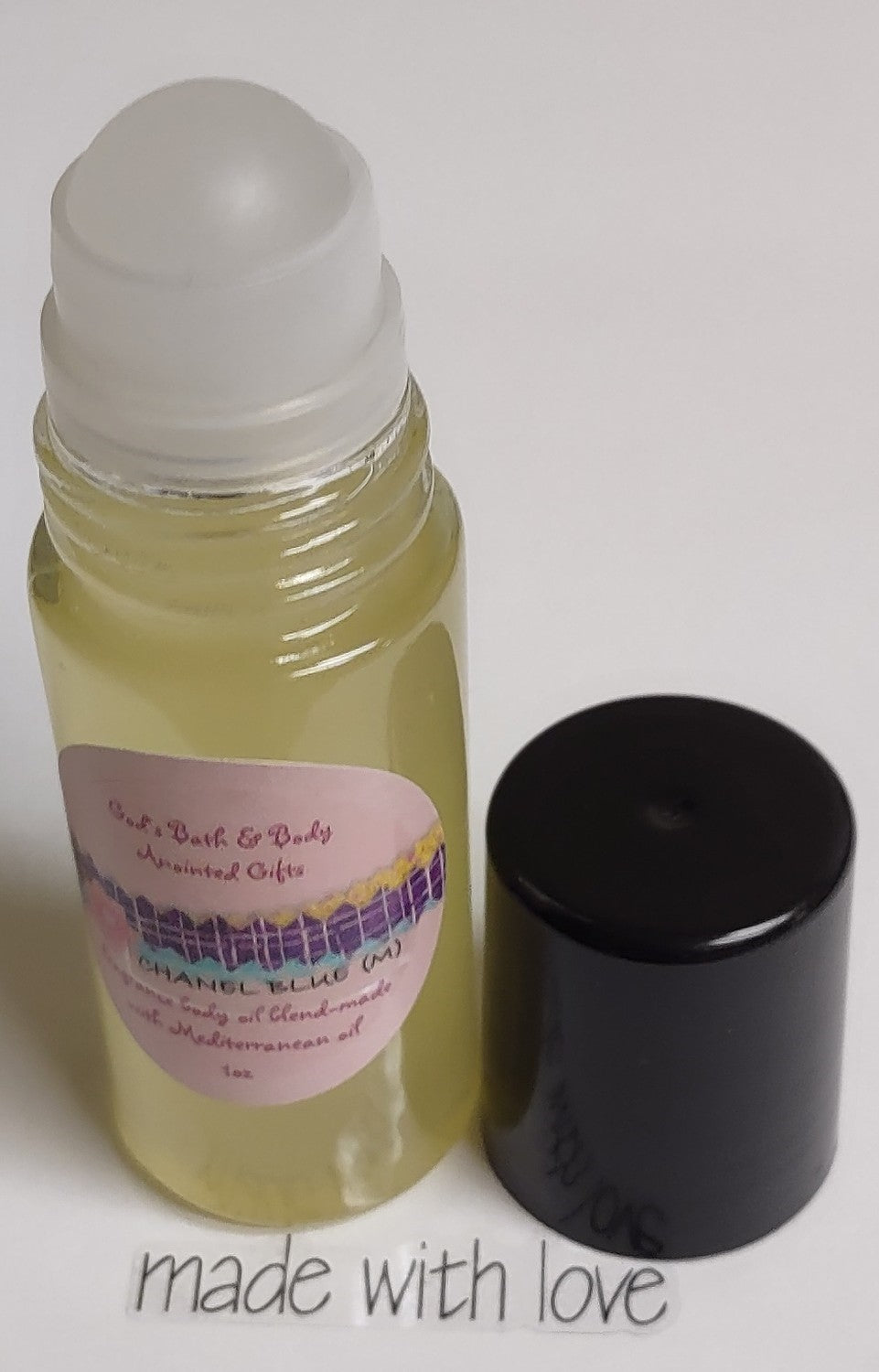 Moisturizing fragrance roll-on body oil blend - 1oz bottle