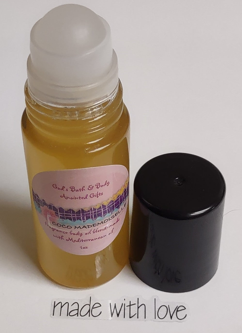 Moisturizing fragrance roll-on body oil blend - 1oz bottle