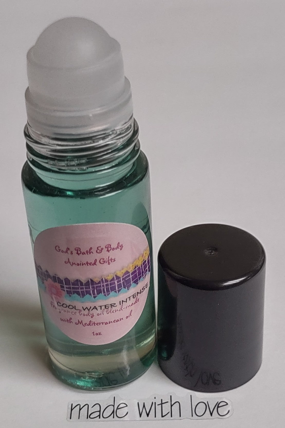 Moisturizing fragrance roll-on body oil blend - 1oz bottle