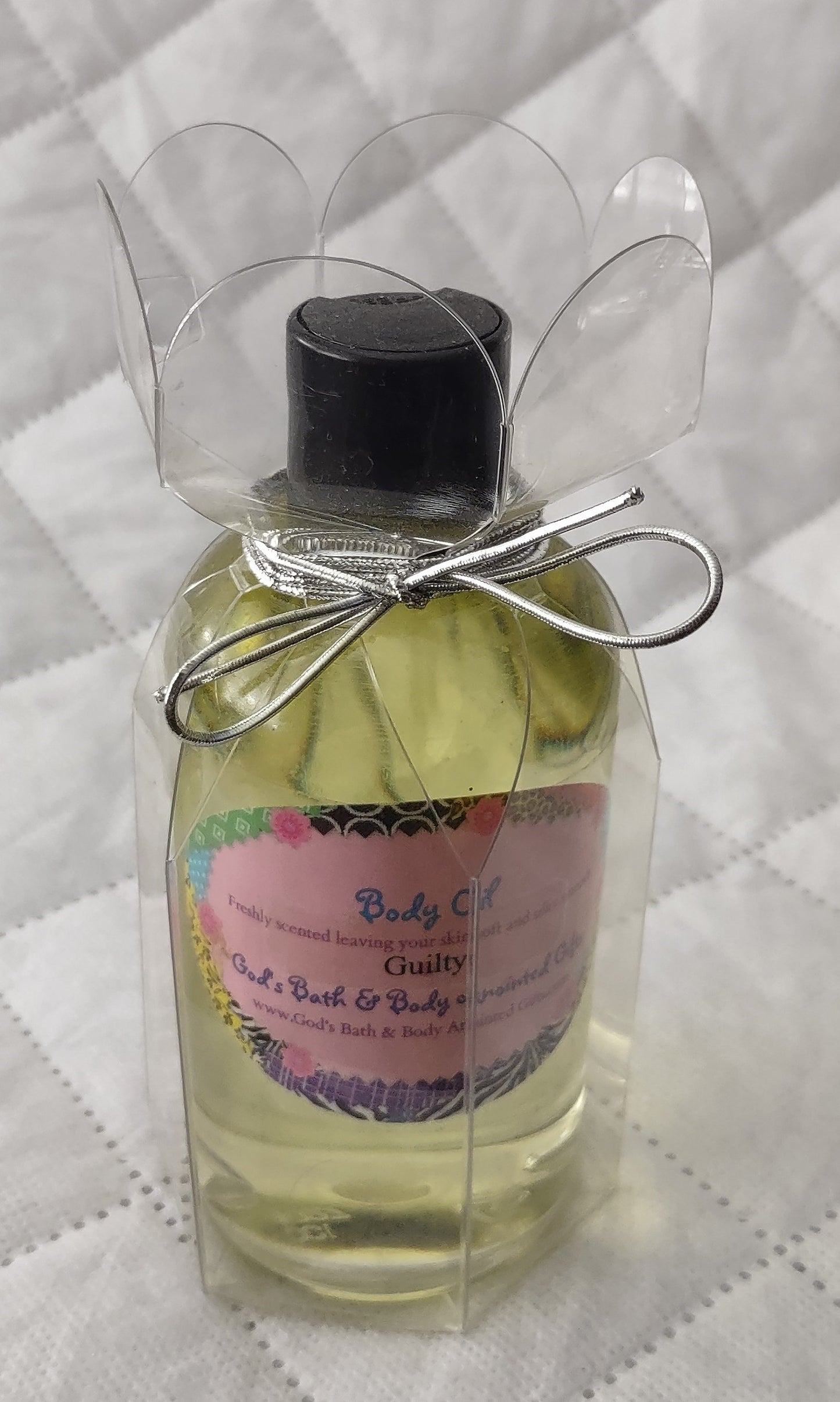 Guilty Moisturizing Massage/Body Oil for men 8oz - our impression.