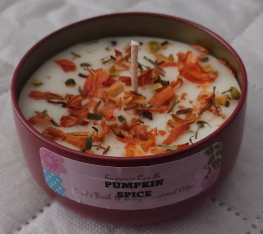 Pumpkin Spice - 8oz metallic tin can with lid