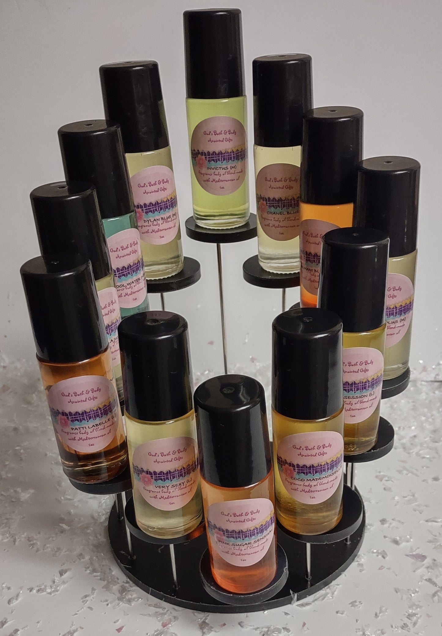 Moisturizing fragrance roll-on body oil blend - 1oz bottle