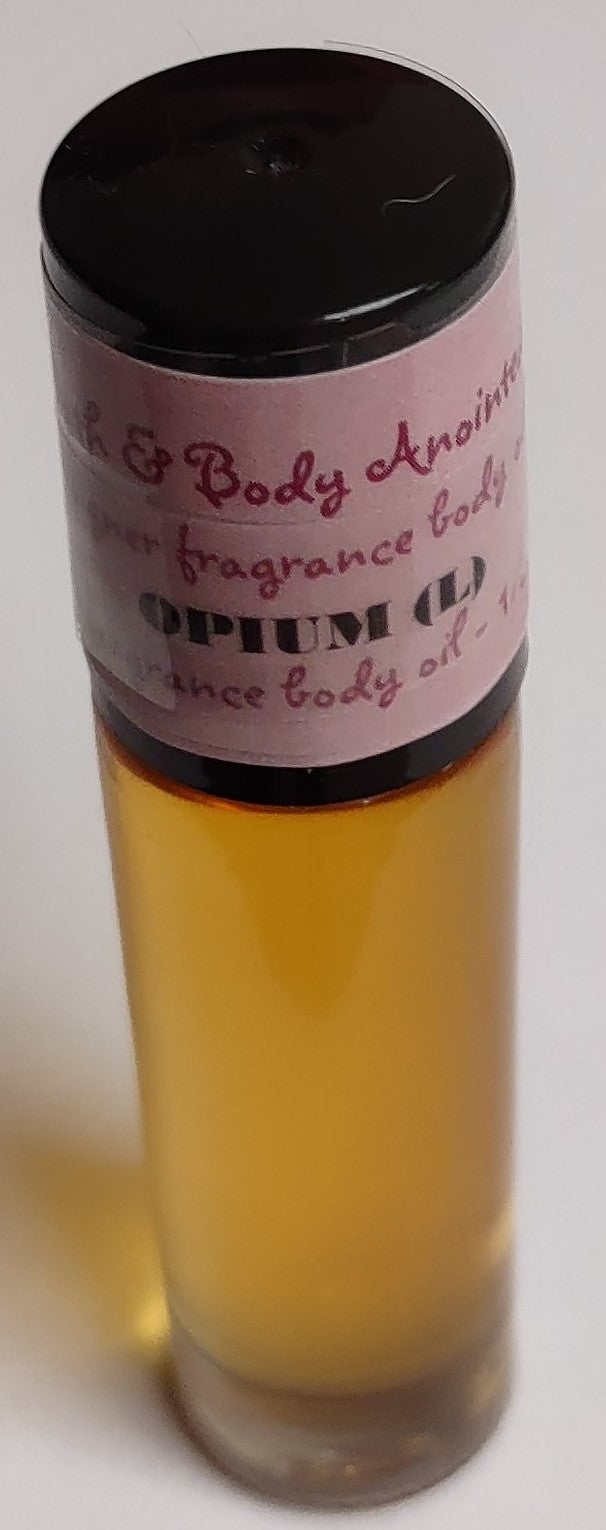 Our impression of - Opium roll-on fragrance body oil for women