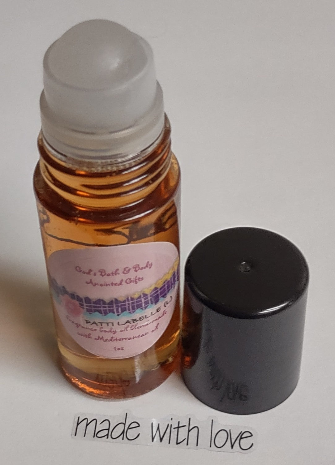 Moisturizing fragrance roll-on body oil blend - 1oz bottle