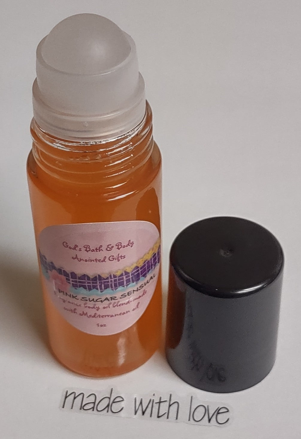 Moisturizing fragrance roll-on body oil blend - 1oz bottle