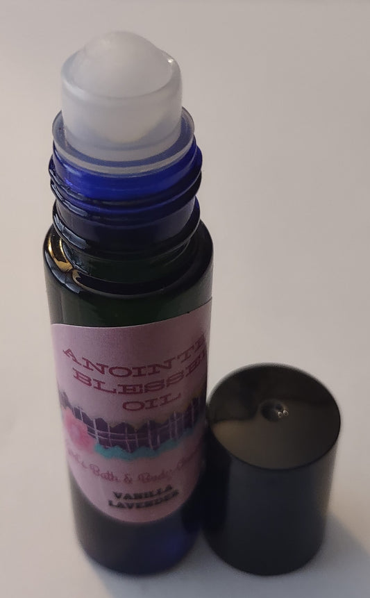 Vanilla Lavender anointed blessed oil - 1/3oz roll-on bottle
