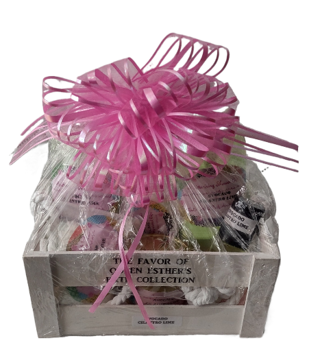 Avocado Cilantro Lime Fragrance Hanging Crate Basket - 6 piece set