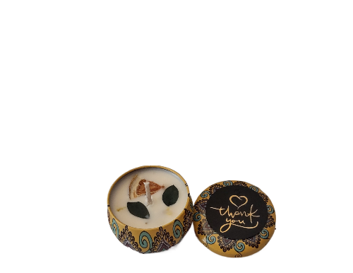 Lemon Fragrance Candles (Pure Organic Soy Wax - No coloring)