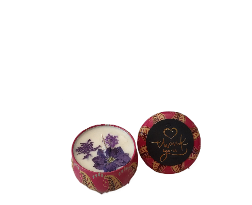 Lilac in Bloom Fragrance Candles (Pure Organic Soy Wax - No coloring)