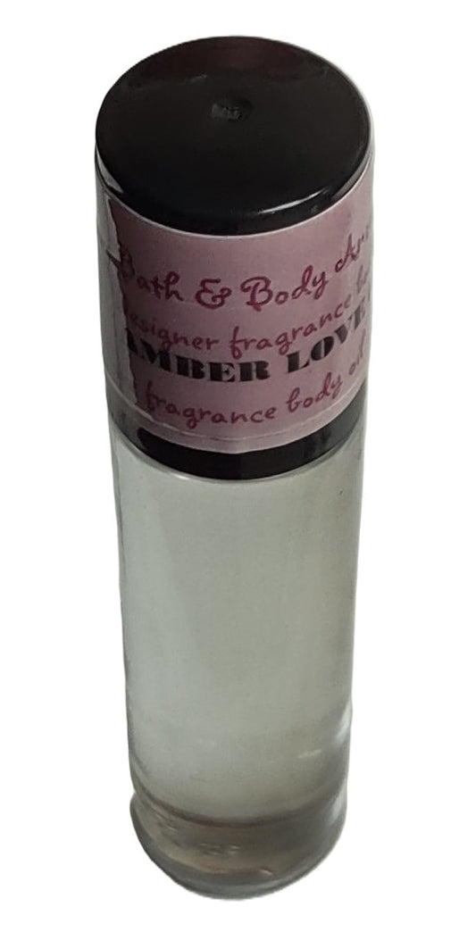 Amber Love fragrance body oil for women
