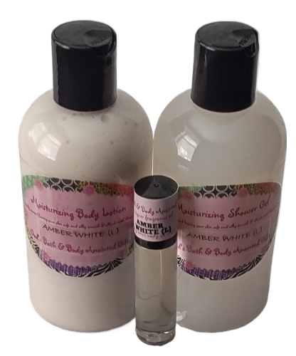 Amber White Moisturizing 3 Piece Bath Set for women - our impression.