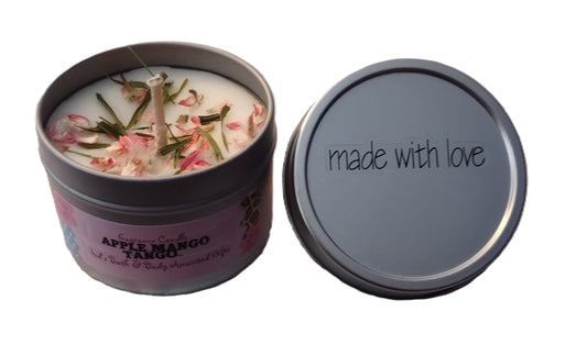 Apple Mango Tango - 4oz metallic tin can with lid
