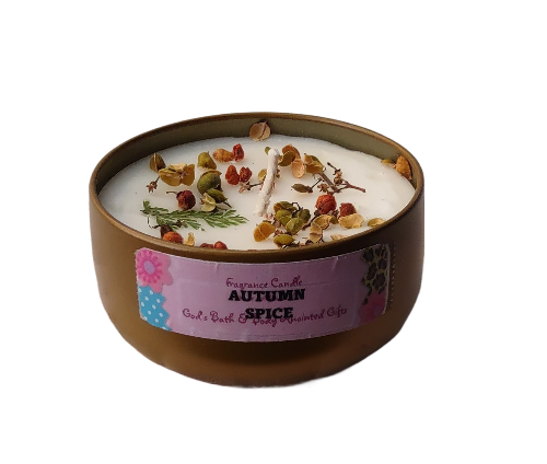 Autumn Spice - 8oz metallic tin can with lid