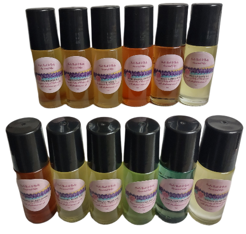 Moisturizing fragrance roll-on body oil blend - 1oz bottle