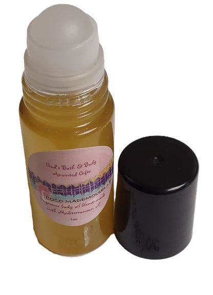 Moisturizing fragrance roll-on body oil blend - 1oz bottle