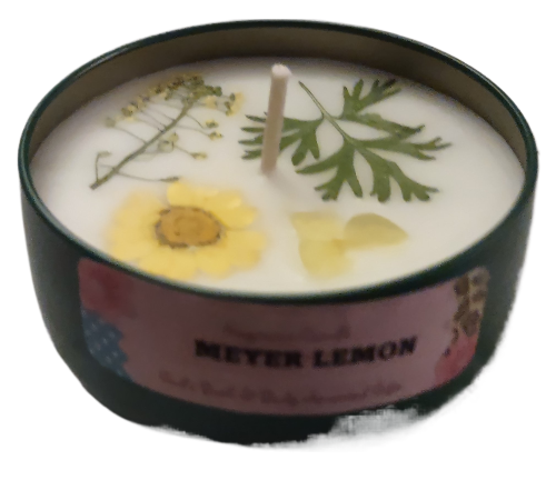 Meyer Lemon - 8oz metallic tin can with lid