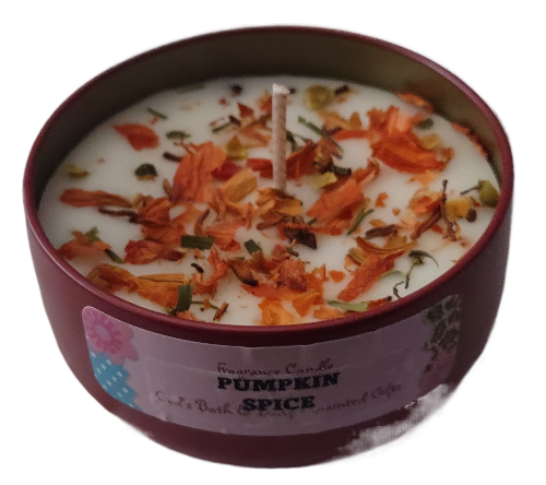 Pumpkin Spice - 8oz metallic tin can with lid