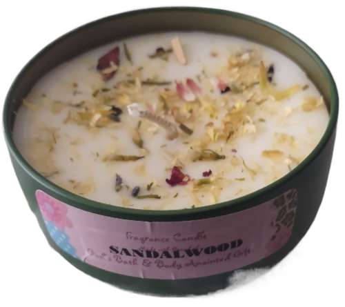 Sandalwood - 8oz metallic tin can with lid