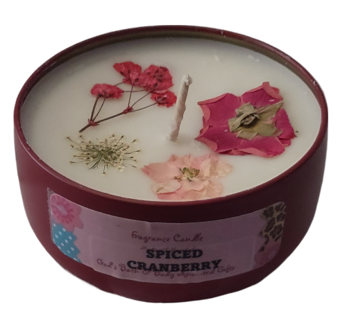 Spiced Cranberry - 8oz metallic tin can with lid