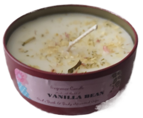 Vanilla Bean - 8oz metallic tin can with lid