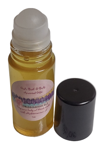 Moisturizing fragrance roll-on body oil blend - 1oz bottle