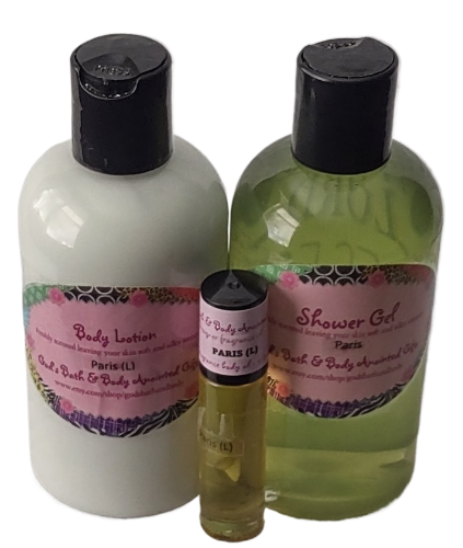 Paris Moisturizing 3 Piece Bath Set for women - our impression.