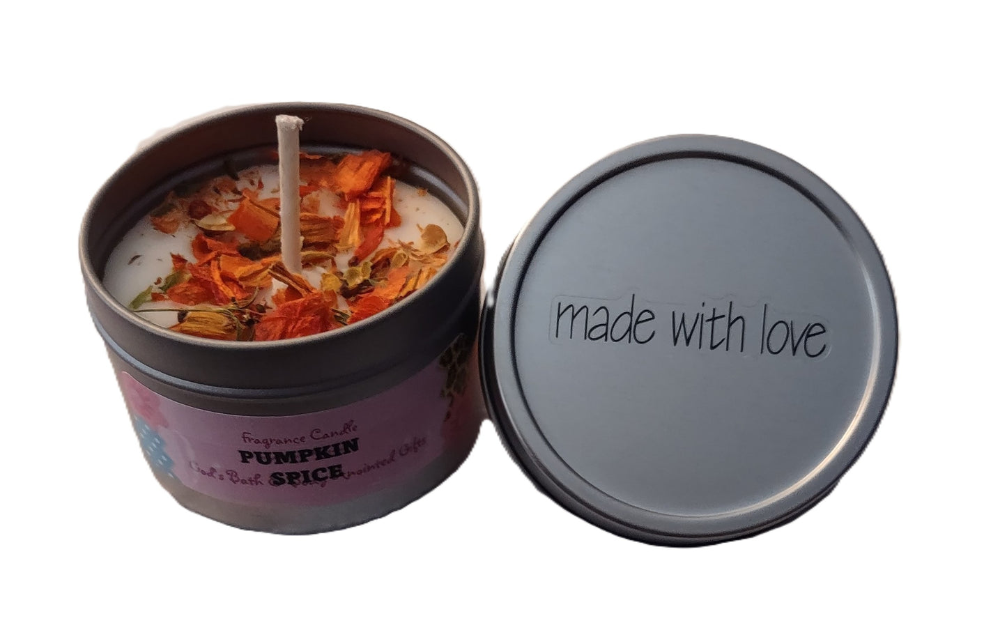 Pumpkin Spice - 4oz metallic tin can with lid