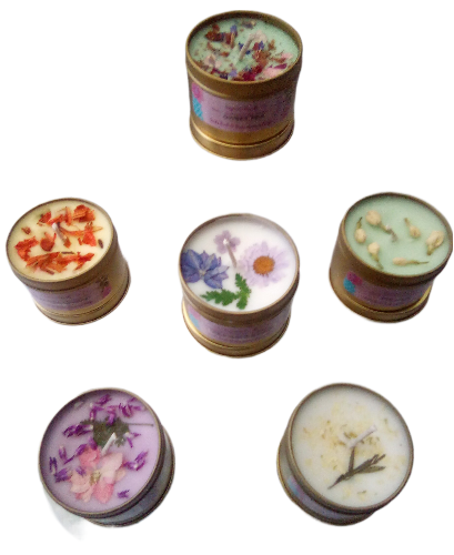 Bamboo Lotus - 4oz metallic tin can with lid