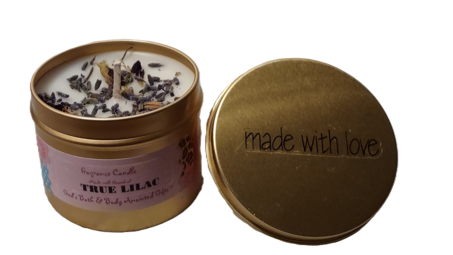 True Lilac - 4oz metallic tin can with lid