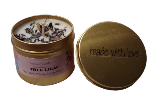 True Lilac - 4oz metallic tin can with lid