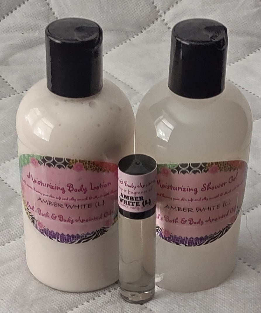 Amber White Moisturizing 3 Piece Bath Set for women - our impression.