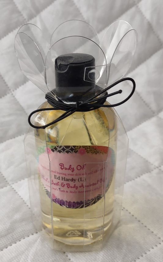 Ed Hardy Moisturizing Massage/Body Oil for women - 8oz - our impression.