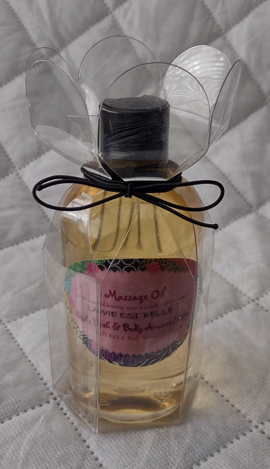 La Vie Est Belle Moisturizing Massage/Body Oil for women - 8oz - our impression.