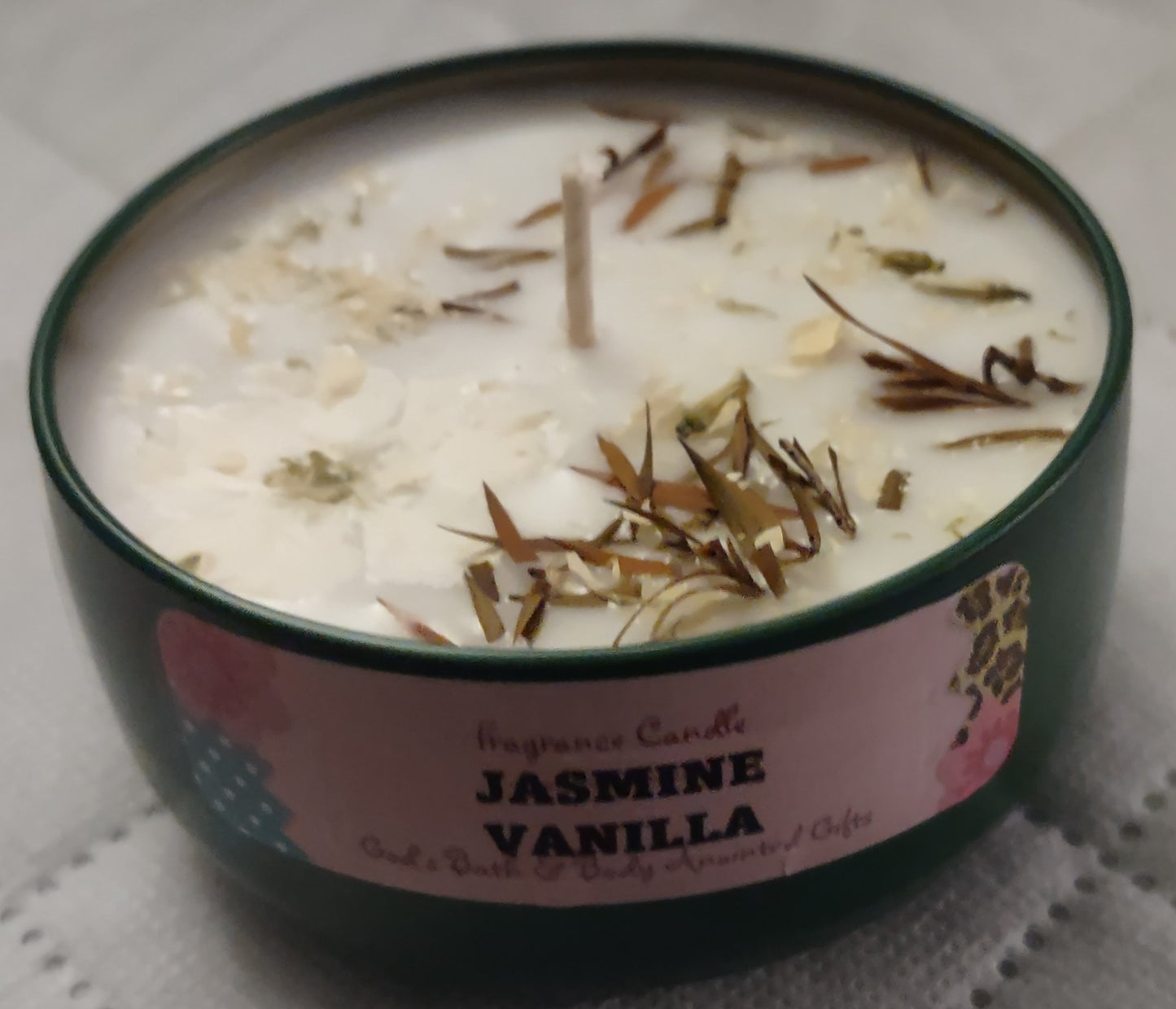 Jasmine Vanilla - 8oz metallic tin can with lid