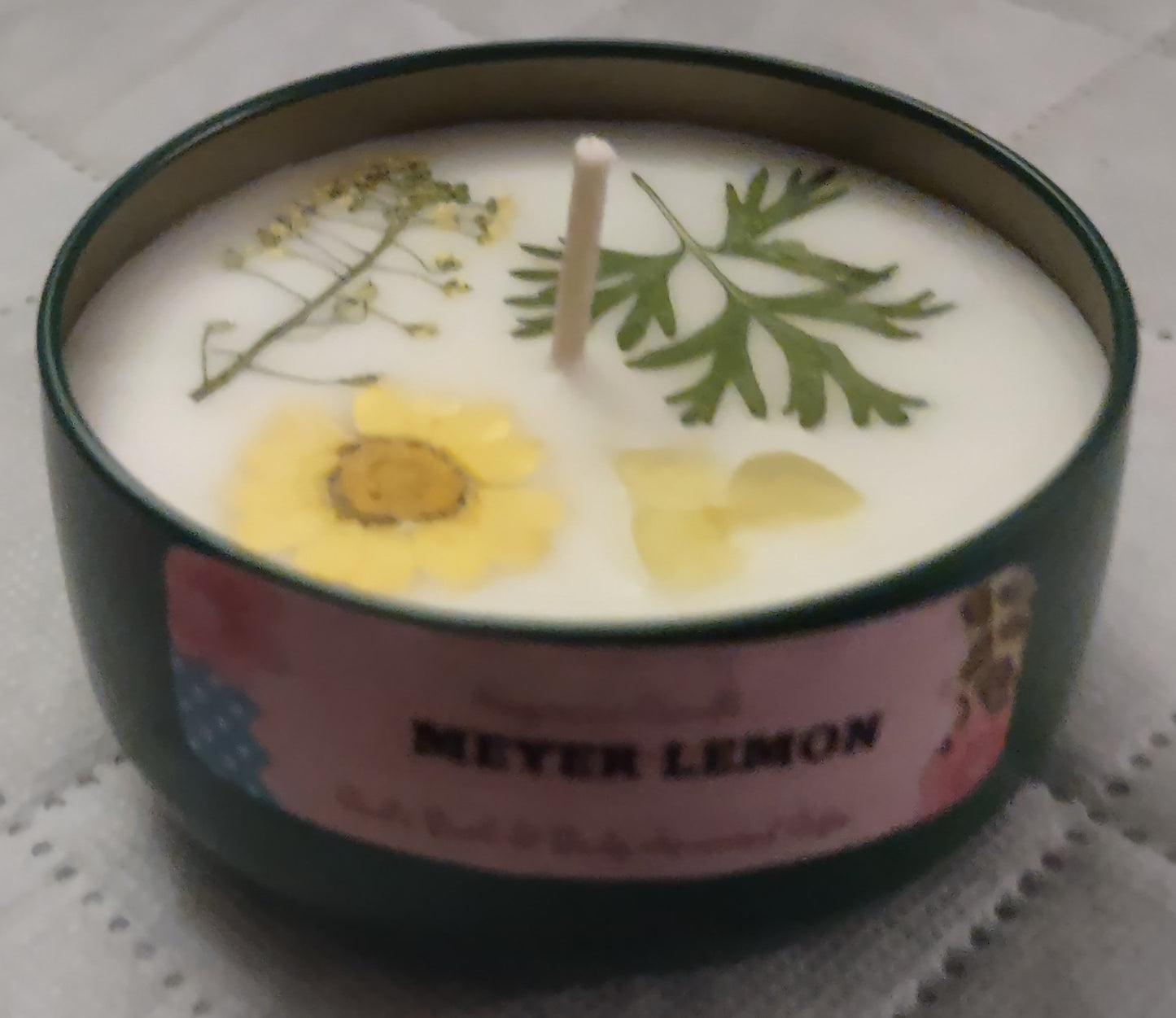 Meyer Lemon - 8oz metallic tin can with lid