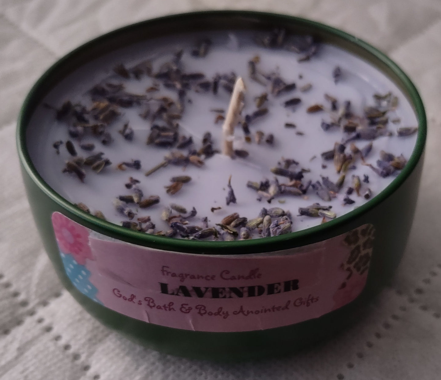 Lavender - 8oz metallic tin can with lid